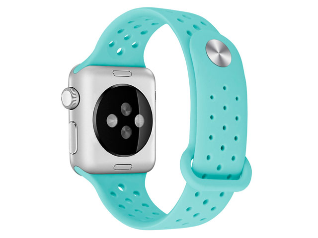 Ремешок для часов Synapse Sport Dotted Band для Apple Watch (38 мм, бирюзовый, силиконовый)