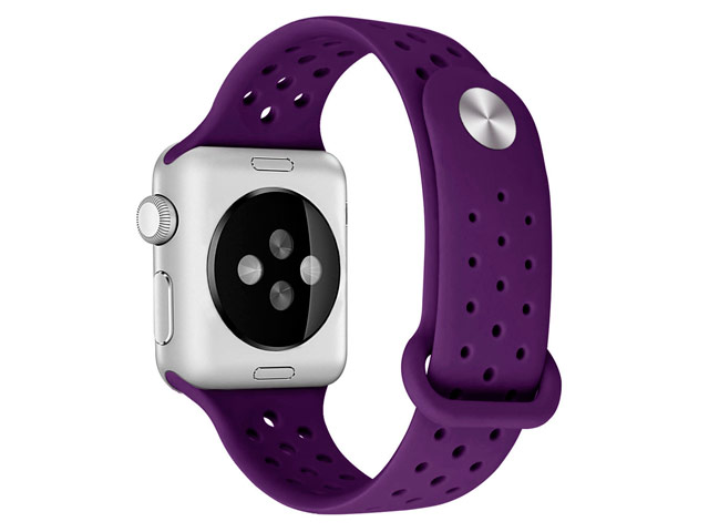 Ремешок для часов Synapse Sport Dotted Band для Apple Watch (38 мм, фиолетовый, силиконовый)