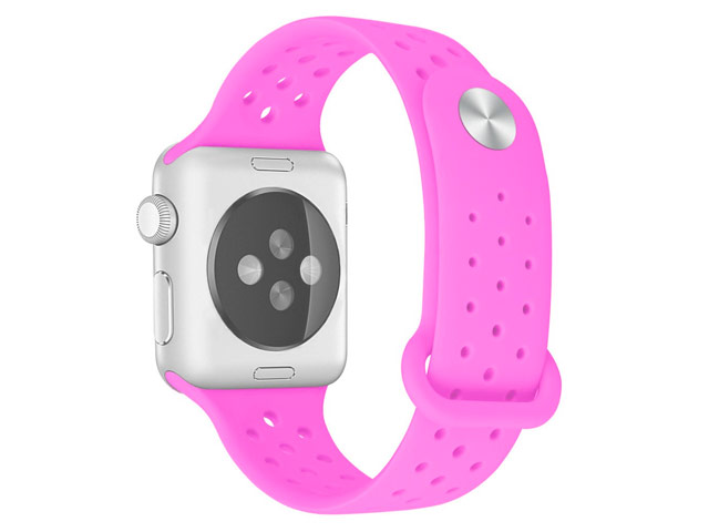 Ремешок для часов Synapse Sport Dotted Band для Apple Watch (38 мм, малиновый, силиконовый)