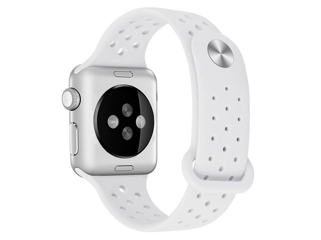 Ремешок для часов Synapse Sport Dotted Band для Apple Watch (42 мм, белый, силиконовый)