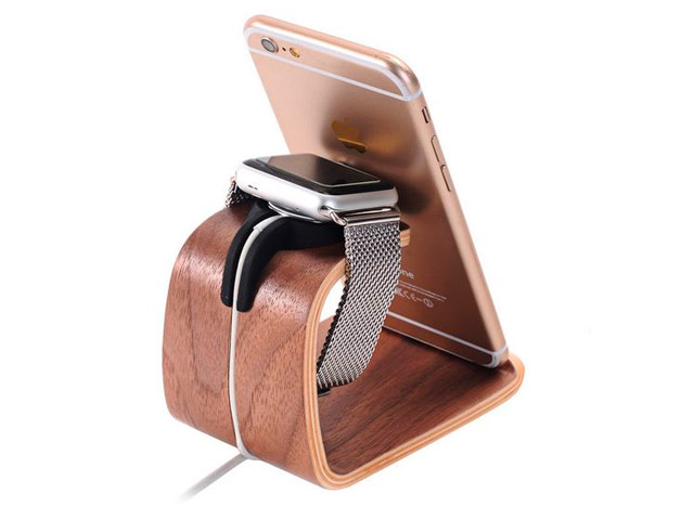 Подставка Samdi Charging Stand для часов Apple Watch (деревянная, коричневая)