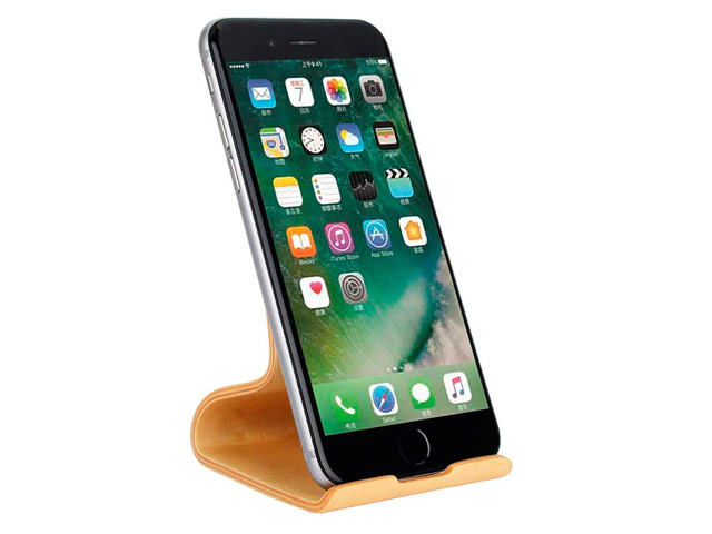 Подставка Samdi Phone Stand для смартфона (деревянная, желтая)