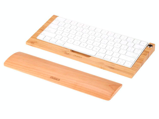 Подставка Samdi Keyboard Wrist Pad под руки (деревянная, желтая)