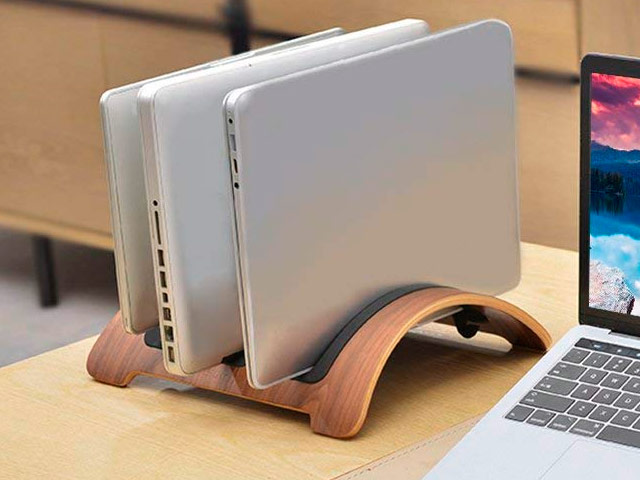 Подставка Samdi Laptop Stand для Apple MacBook (3-в-1, деревянная, коричневая)