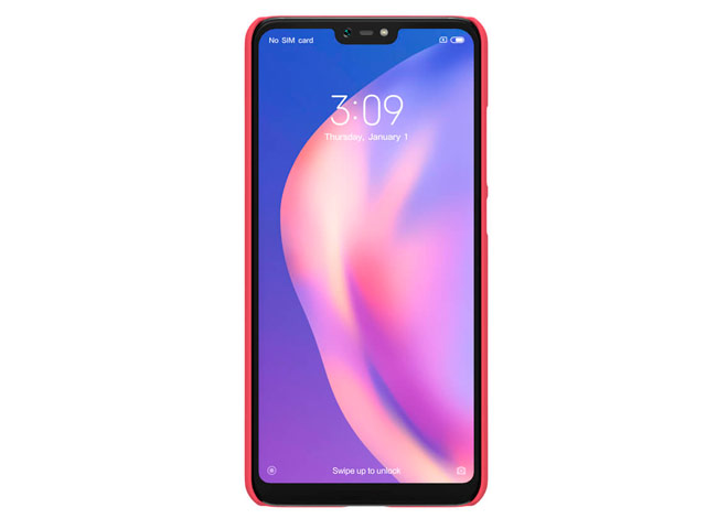 Чехол Nillkin Hard case для Xiaomi Mi 8 lite (красный, пластиковый)