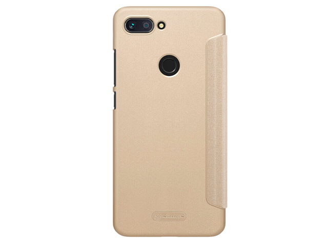 Чехол Nillkin Sparkle Leather Case для Xiaomi Mi 8 lite (золотистый, винилискожа)