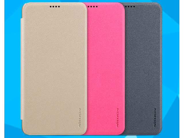 Чехол Nillkin Sparkle Leather Case для Xiaomi Redmi Note 6 (темно-серый, винилискожа)
