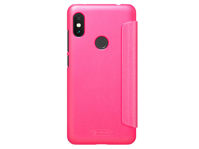 Чехол Nillkin Sparkle Leather Case для Xiaomi Redmi Note 6 (розовый, винилискожа)
