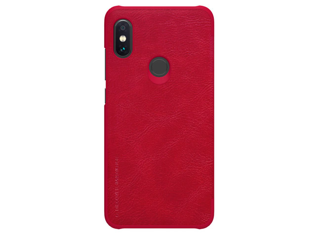 Чехол Nillkin Qin leather case для Xiaomi Redmi Note 6 (красный, кожаный)