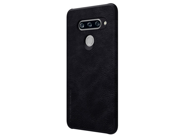 Чехол Nillkin Qin leather case для LG V40 ThinQ (черный, кожаный)