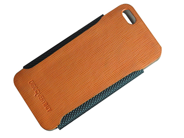 Чехол Discovery Buy Gentleman Fashion Leather Case для Apple iPhone 5 (оранжевый, кожанный)