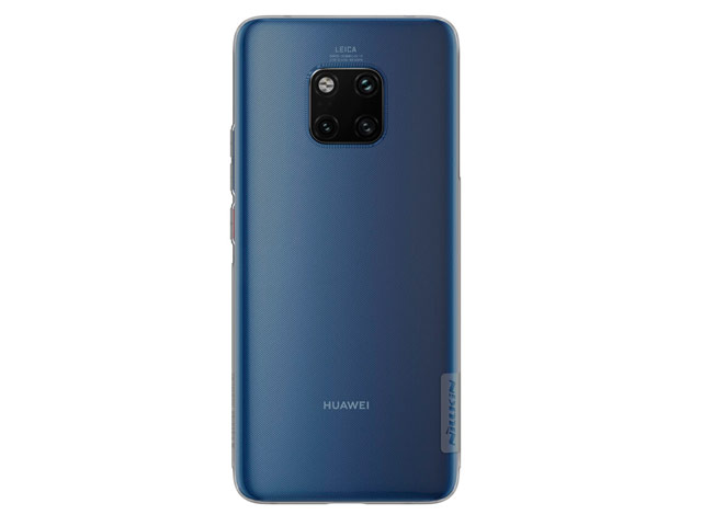 Чехол Nillkin Nature case для Huawei Mate 20 pro (серый, гелевый)