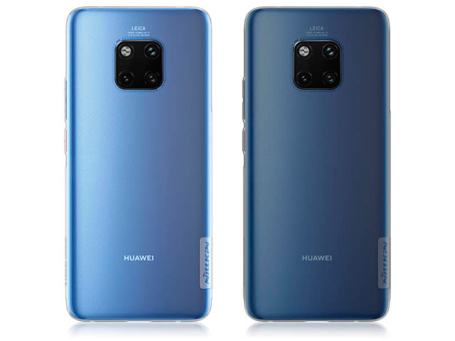 Чехол Nillkin Nature case для Huawei Mate 20 pro (серый, гелевый)