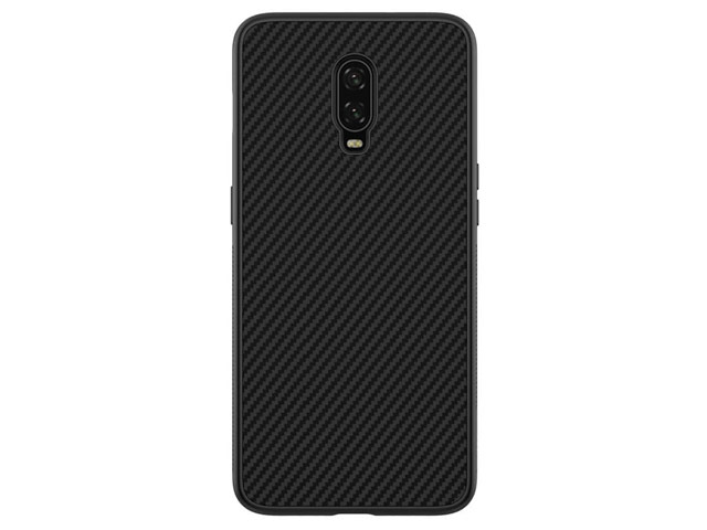 Чехол Nillkin Synthetic fiber для OnePlus 6T (черный, карбон)