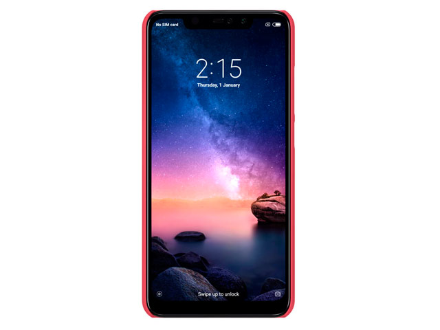 Чехол Nillkin Hard case для Xiaomi Redmi Note 6 (красный, пластиковый)