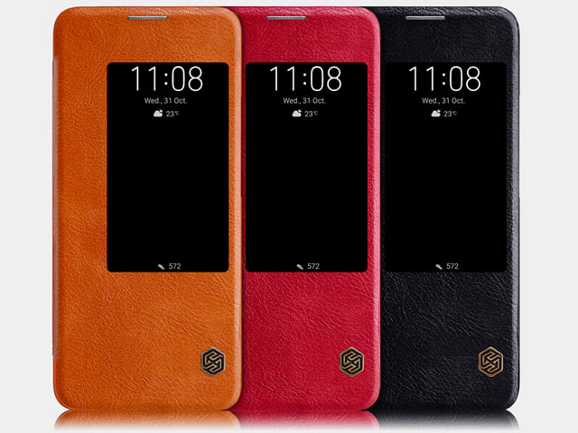 Чехол Nillkin Qin leather case для Huawei Mate 20 pro (красный, кожаный)
