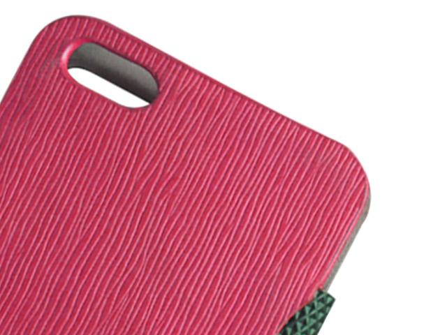 Чехол Discovery Buy Gentleman Fashion Leather Case для Apple iPhone 5 (розовый, кожанный)