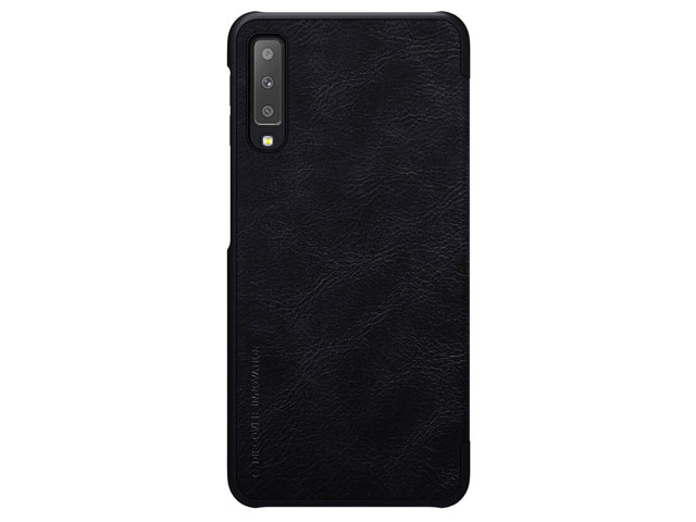 Чехол Nillkin Qin leather case для Samsung Galaxy A7 2018 (черный, кожаный)