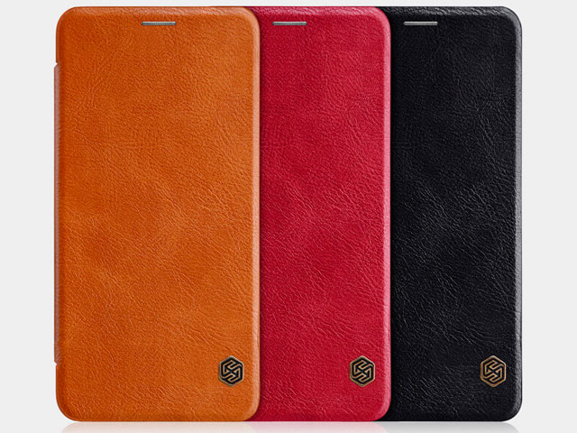Чехол Nillkin Qin leather case для Samsung Galaxy A7 2018 (коричневый, кожаный)