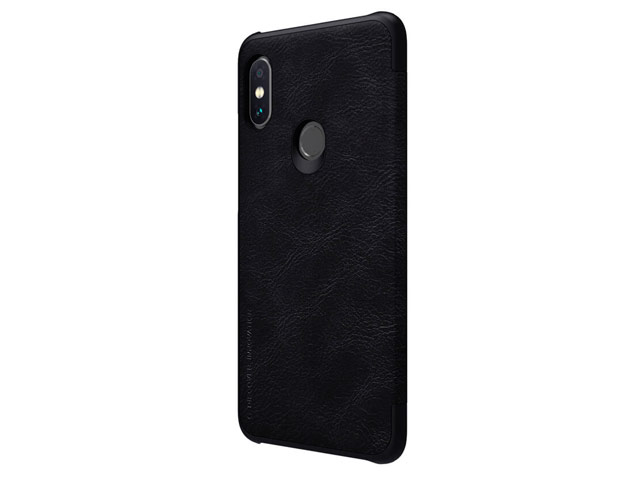 Чехол Nillkin Qin leather case для Xiaomi Redmi Note 6 (черный, кожаный)