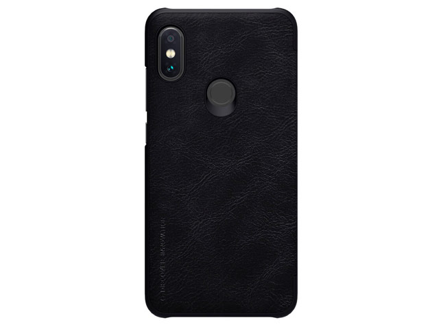 Чехол Nillkin Qin leather case для Xiaomi Redmi Note 6 (черный, кожаный)