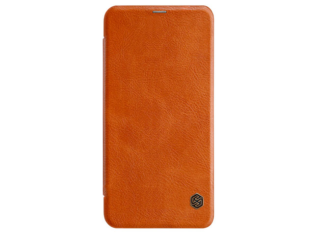 Чехол Nillkin Qin leather case для Xiaomi Redmi Note 6 (коричневый, кожаный)