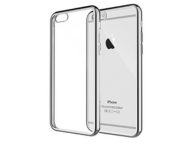 Чехол Yotrix GlitterSoft для Apple iPhone 6/6S (серебристый, гелевый)