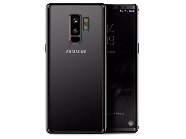 Чехол Yotrix GlitterSoft для Samsung Galaxy S9 plus (черный, гелевый)
