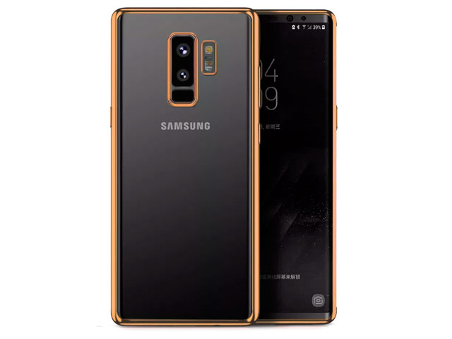 Чехол Yotrix GlitterSoft для Samsung Galaxy S9 plus (золотистый, гелевый)