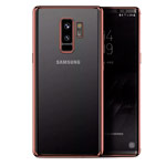 Чехол Yotrix GlitterSoft для Samsung Galaxy S9 plus (розово-золотистый, гелевый)