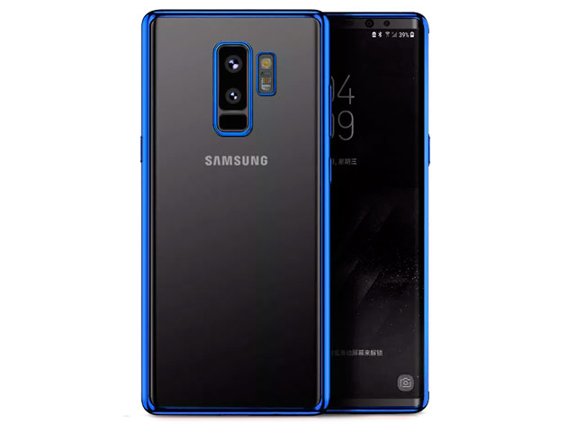 Чехол Yotrix GlitterSoft для Samsung Galaxy S9 plus (синий, гелевый)