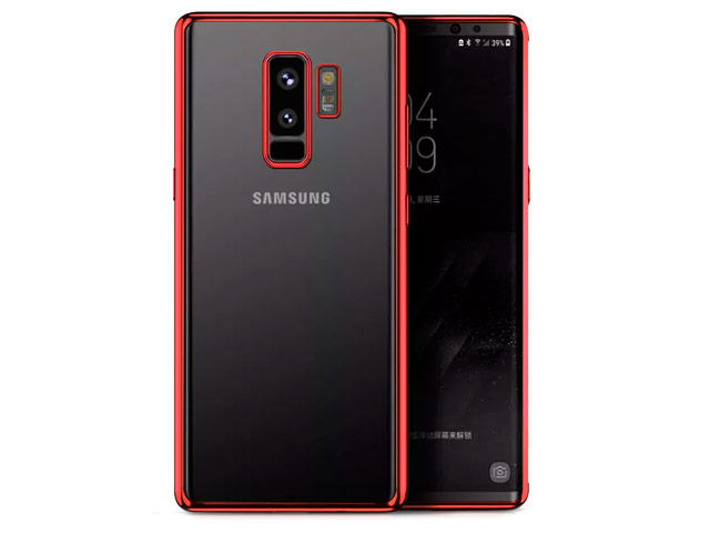 Чехол Yotrix GlitterSoft для Samsung Galaxy S9 plus (красный, гелевый)