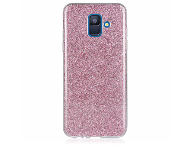 Чехол Yotrix BrightCase для Samsung Galaxy A8 2018 (розовый, гелевый)