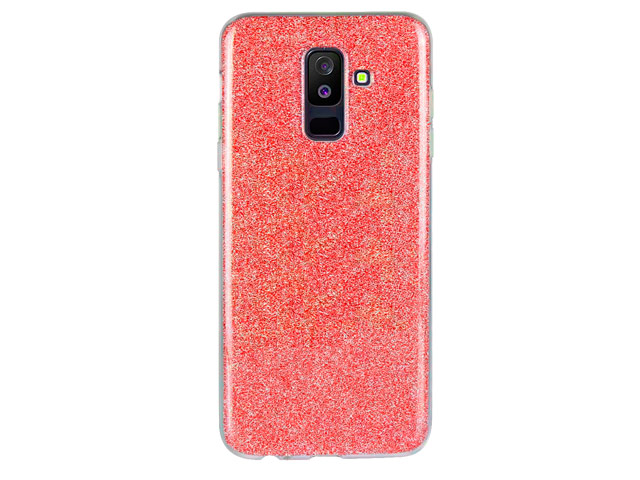 Чехол Yotrix BrightCase для Samsung Galaxy A6 plus 2018 (красный, гелевый)