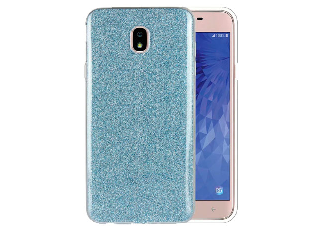 Чехол Yotrix BrightCase для Samsung Galaxy J4 (голубой, гелевый)