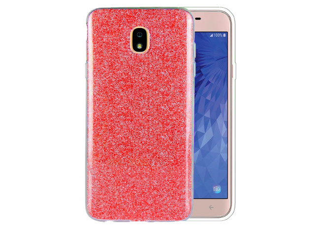 Чехол Yotrix BrightCase для Samsung Galaxy J4 (красный, гелевый)
