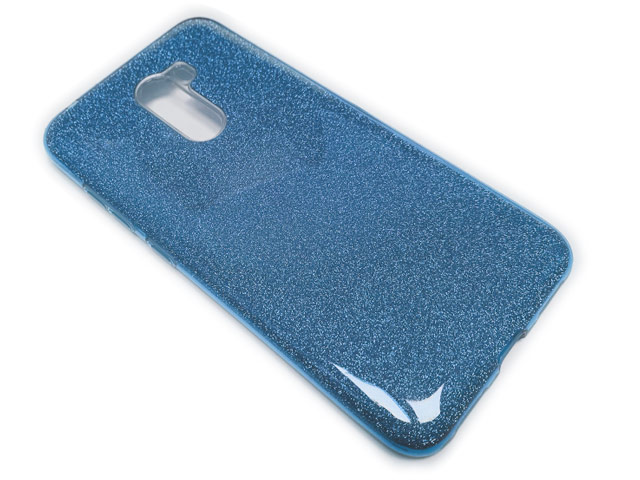 Чехол Yotrix BrightCase для Xiaomi Pocophone F1 (голубой, гелевый)