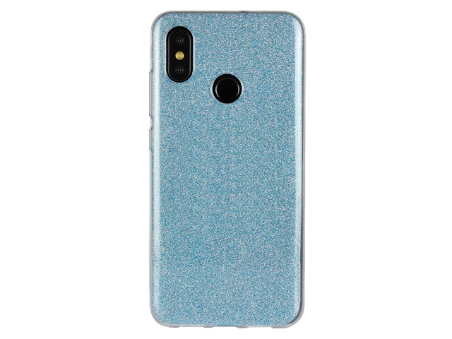 Чехол Yotrix BrightCase для Xiaomi Redmi 6 pro (голубой, гелевый)