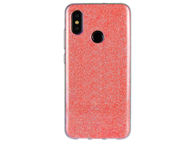 Чехол Yotrix BrightCase для Xiaomi Redmi 6 pro (красный, гелевый)