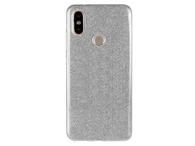 Чехол Yotrix BrightCase для Xiaomi Redmi S2 (серебристый, гелевый)