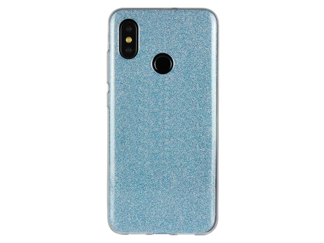 Чехол Yotrix BrightCase для Xiaomi Mi 8 (голубой, гелевый)