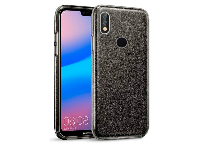 Чехол Yotrix BrightCase для Huawei P20 lite (черный, гелевый)