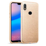 Чехол Yotrix BrightCase для Huawei P20 lite (золотистый, гелевый)