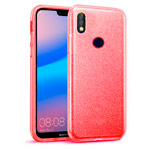 Чехол Yotrix BrightCase для Huawei P20 lite (красный, гелевый)