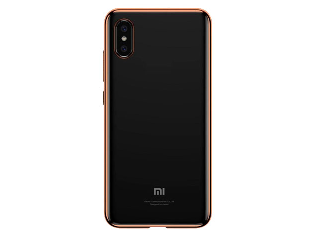 Чехол Yotrix GlitterSoft для Xiaomi Mi 8 pro (золотистый, гелевый)