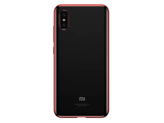 Чехол Yotrix GlitterSoft для Xiaomi Mi 8 pro (розово-золотистый, гелевый)