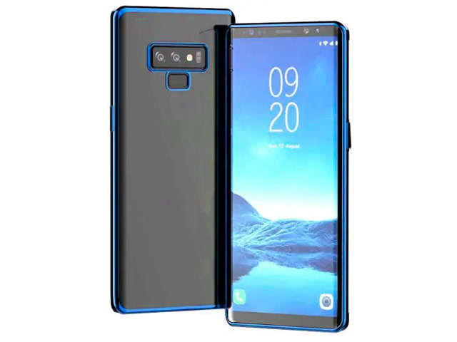 Чехол Yotrix GlitterSoft для Samsung Galaxy Note 9 (синий, гелевый)