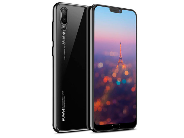 Чехол Yotrix GlitterSoft для Huawei P20 pro (черный, гелевый)