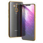 Чехол Yotrix GlitterSoft для Huawei Mate 20 lite (золотистый, гелевый)