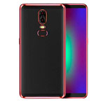 Чехол Yotrix GlitterSoft для OnePlus 6 (красный, гелевый)